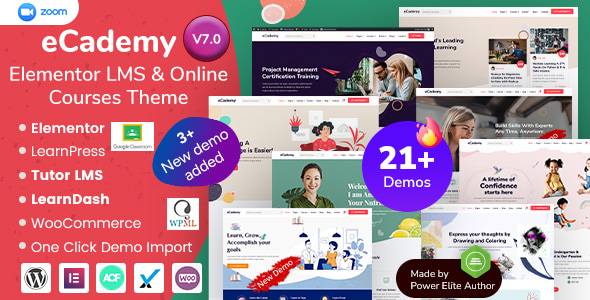 eCademy Elementor LMS Online Courses