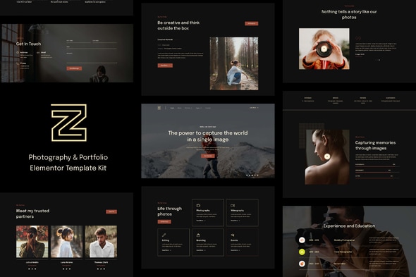 Zenin – Photography and Portfolio Elementor Template Kit
