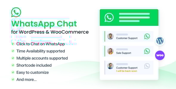 WhatsApp Chat for WordPress and WooCommerce